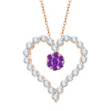 14K Rose Gold~Amethyst, 10K Rose Gold~Amethyst