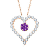 14K Rose Gold~Amethyst, 10K Rose Gold~Amethyst
