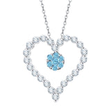 14K White Gold~Blue Topaz, 10K White Gold~Blue Topaz,Sterling Silver~Blue Topaz