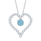14K White Gold~Blue Topaz, 10K White Gold~Blue Topaz,Sterling Silver~Blue Topaz
