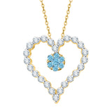 14K Yellow Gold~Blue Topaz, 10K Yellow Gold~Blue Topaz