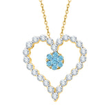 14K Yellow Gold~Blue Topaz, 10K Yellow Gold~Blue Topaz