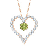 14K Rose Gold~Peridot, 10K Rose Gold~Peridot