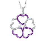 14K White Gold~Amethyst, 10K White Gold~Amethyst,Sterling Silver~Amethyst