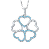 14K White Gold~Blue Topaz, 10K White Gold~Blue Topaz,Sterling Silver~Blue Topaz
