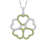 14K White Gold~Peridot, 10K White Gold~Peridot,Sterling Silver~Peridot