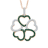 14K Rose Gold~Emerald, 10K Rose Gold~Emerald