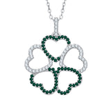 14K White Gold~Emerald, 10K White Gold~Emerald,Sterling Silver~Emerald