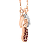 14K Rose Gold~Ruby, 10K Rose Gold~Ruby