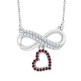 14K White Gold~Ruby, 10K White Gold~Ruby, Sterling Silver~Ruby