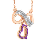14K Rose Gold~Amethyst, 10K Rose Gold~Amethyst