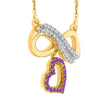 14K Yellow Gold~Amethyst, 10K Yellow Gold~Amethyst
