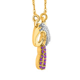 14K Yellow Gold~Amethyst, 10K Yellow Gold~Amethyst