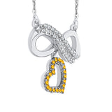 14K White Gold~Citrine, 10K White Gold~Citrine, Sterling Silver~Citrine