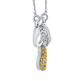 14K White Gold~Citrine, 10K White Gold~Citrine, Sterling Silver~Citrine