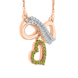 14K Rose Gold~Peridot, 10K Rose Gold~Peridot