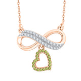 14K Rose Gold~Peridot, 10K Rose Gold~Peridot