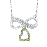 14K White Gold~Peridot, 10K White Gold~Peridot, Sterling Silver~Peridot