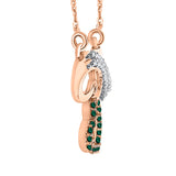 14K Rose Gold~Emerald, 10K Rose Gold~Emerald