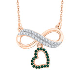 14K Rose Gold~Emerald, 10K Rose Gold~Emerald