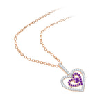 14K Rose Gold~Amethyst, 10K Rose Gold~Amethyst
