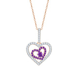14K Rose Gold~Amethyst, 10K Rose Gold~Amethyst