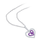14K White Gold~Amethyst, 10K White Gold~Amethyst,Sterling Silver~Amethyst