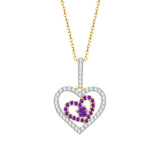 14K Yellow Gold~Amethyst, 10K Yellow Gold~Amethyst