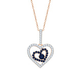 14K Rose Gold~Blue Sapphire, 10K Rose Gold~Blue Sapphire