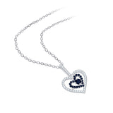 14K White Gold~Blue Sapphire, 10K White Gold~Blue Sapphire,Sterling Silver~Blue Sapphire