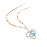 14K Rose Gold~Blue-Topaz, 10K Rose Gold~Blue-Topaz