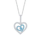 14K White Gold~Blue Topaz, 10K White Gold~Blue Topaz,Sterling Silver~Blue Topaz