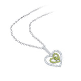 14K White Gold~Peridot, 10K White Gold~Peridot,Sterling Silver~Peridot