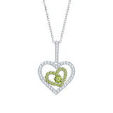 14K White Gold~Peridot, 10K White Gold~Peridot,Sterling Silver~Peridot