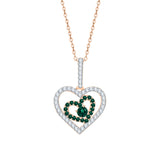 14K Rose Gold~Emerald, 10K Rose Gold~Emerald