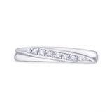 14K White Gold, 10K White Gold, Sterling Silver