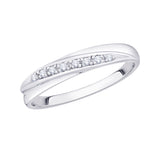 14K White Gold, 10K White Gold, Sterling Silver
