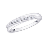 14K White Gold, 10K White Gold, Sterling Silver
