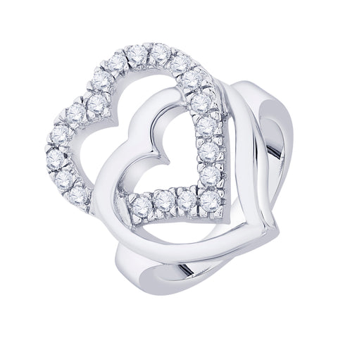 KATARINA Diamond Fashion Heart Ring (1/2 cttw)