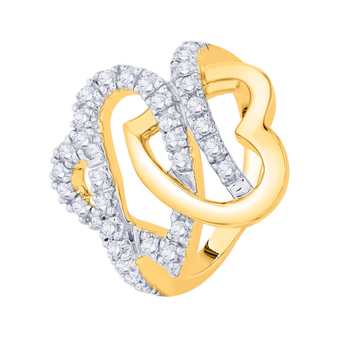 KATARINA Diamond Fashion Heart Ring (2/3 cttw)