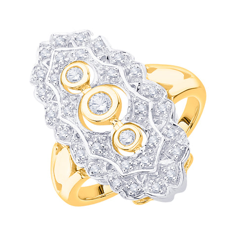 KATARINA Diamond Fashion Ring (1/4 cttw)