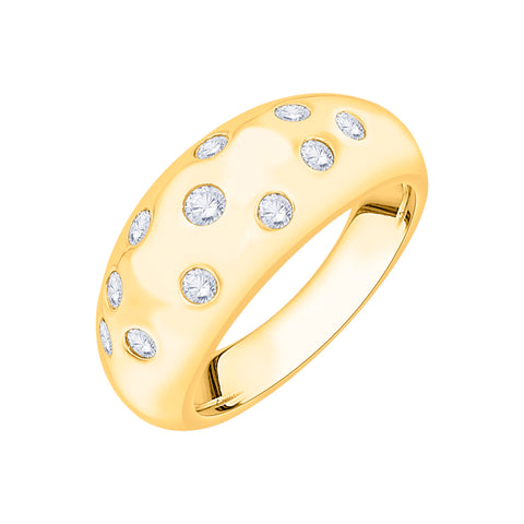 KATARINA Bezel Set Diamond Fashion Ring (3/8 cttw)