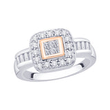 14K White and Rose Gold~IJ | I1/I2, 10K White and Rose Gold~IJ | I1/I2