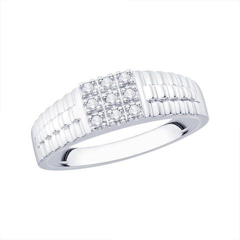 KATARINA 1/6 cttw Prong Set Diamond Men's Ring