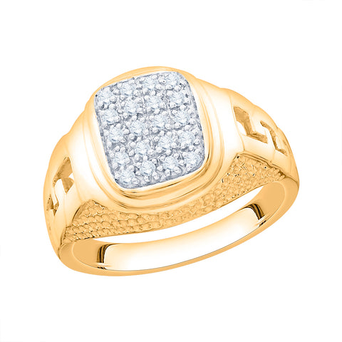 KATARINA 1/4 cttw Diamond Cluster Men's Ring