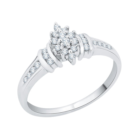 KATARINA 1/4 cttw Prong Set Diamond Cluster Ring