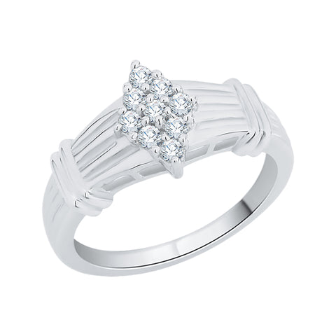 KATARINA 1/4 cttw Prong Set Diamond Cluster Fashion Ring