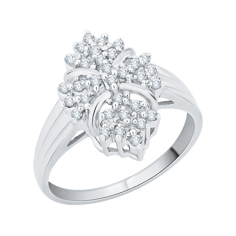 KATARINA 1/4 cttw Prong Set Diamond Cluster Fashion Ring