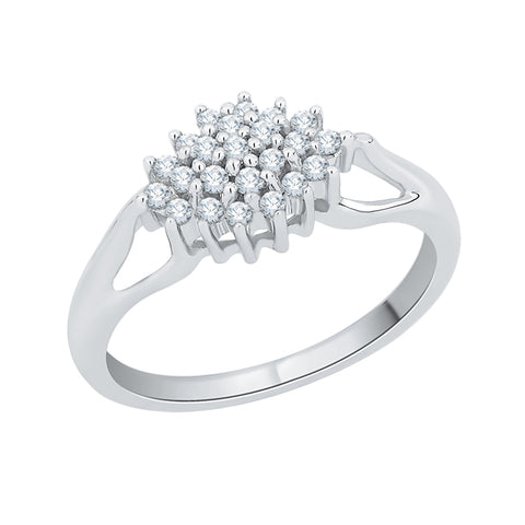 KATARINA 1/4 cttw Prong Set Diamond Cluster Fashion Ring