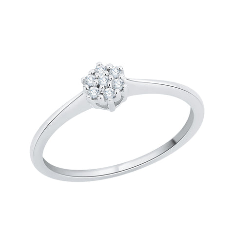 KATARINA 1/10 cttw Prong Set Diamond Cluster Ring